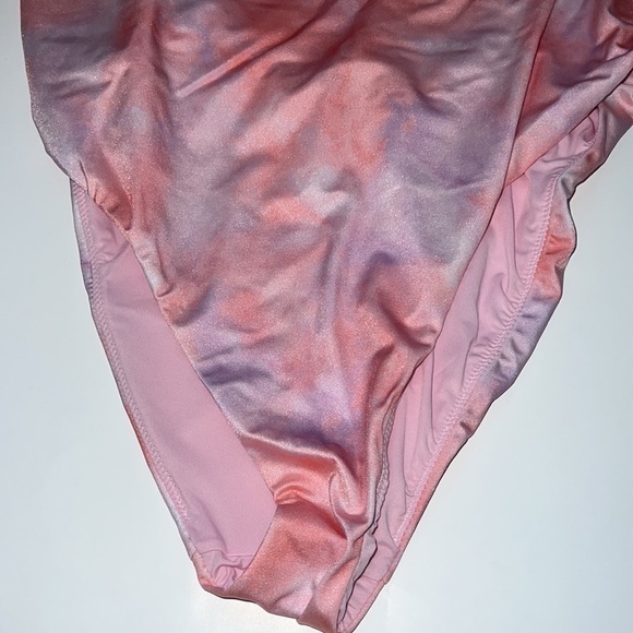 VS Swim Essential Scoop One-Piece Swimsuit tie dye pink size XL - Picture 5 of 8